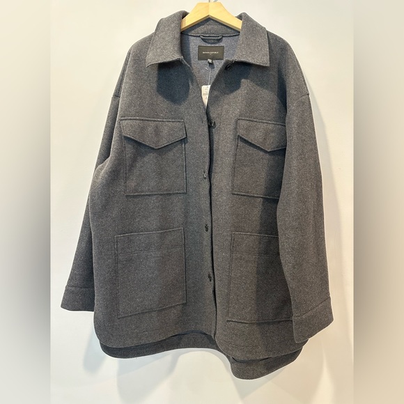 Banana Republic Women's Solid 4 PKT Shacket - Picture 6 of 10